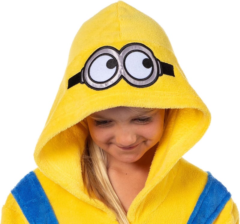 INTIMO Despicable Me Minions Kids Bob The Minion 1 Piece Union Suit Footless Hooded Pajama For Boys or Girls - Image 1